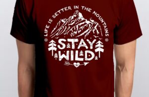 Men's Crew Stay Wild Advenchar Red